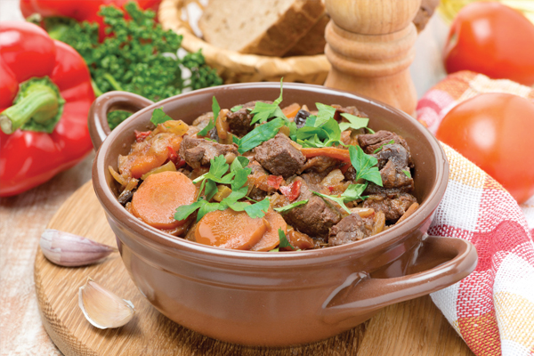 Recette Digestion : Daube de boeuf aux carottes et pruneaux