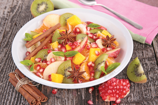 RECETTE FÊTE : SALADE FRUITS DE NOËL