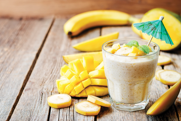 Recette Tonus : Smoothie mangue banane