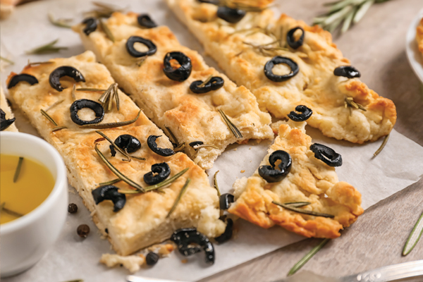 Recette Santé du Coeur : fougasse aux olives 