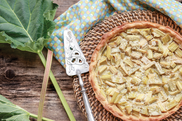 Recette Digestion : Tarte à la rhubarbe