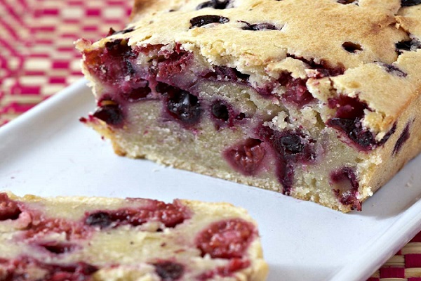 Recette circulation : Cake aux fruits rouges
