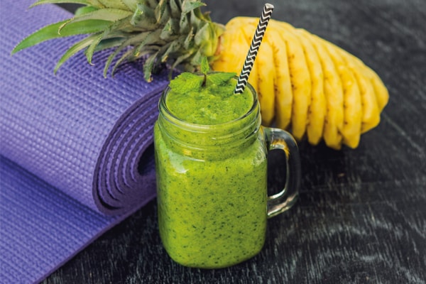 Recette minceur : Smoothie ananas épinards